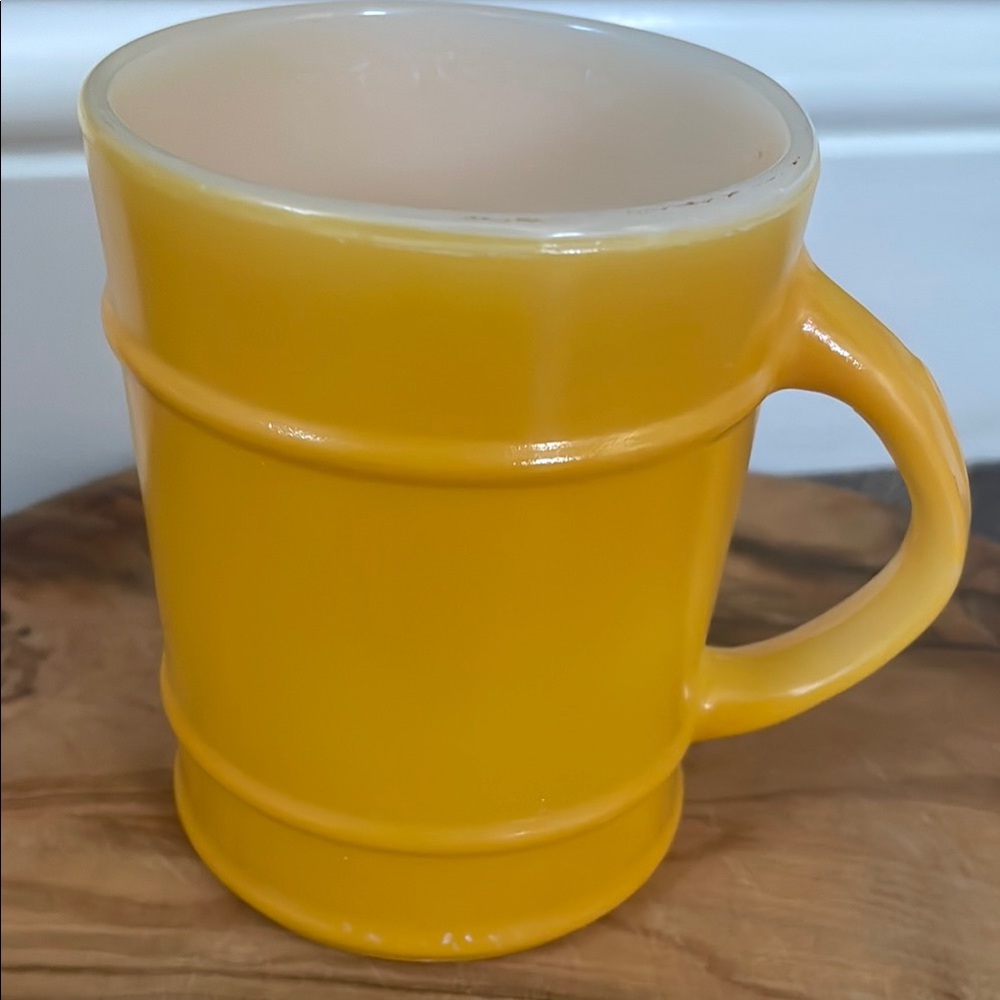 Vintage Anchor Hocking Fire King Barrel Mug